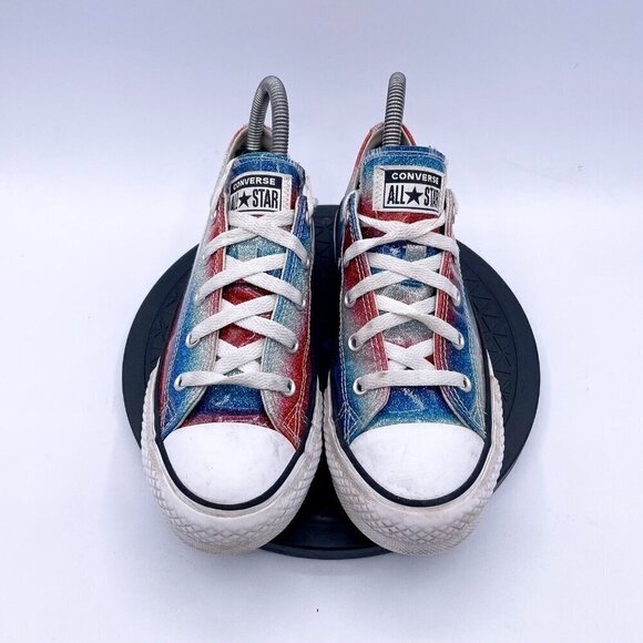 Converse CTAS Eva Lift OX Girls Size 3 Glitter Lace Up Low Sneaker Shoes - Picture 9 of 9